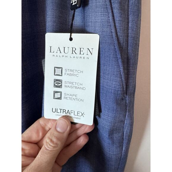Lauren Ralph Lauren Men's Ultra Flex Pants Edgewood Blue 42Wx32L NWT $190 - Picture 6 of 11